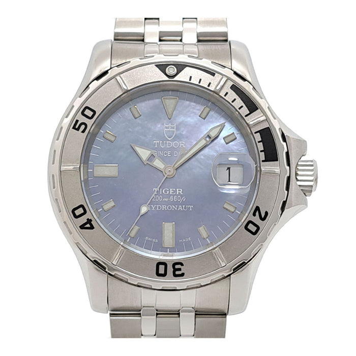 TUDOR  
Hydronaut Blue Shell RARE dial Overhauled  
With box and warranty card