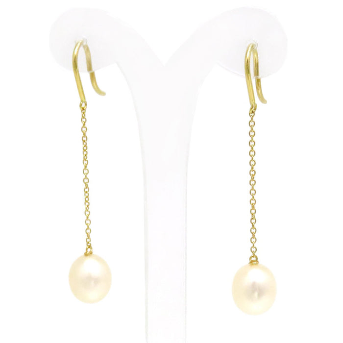 TIFFANY&Co. 
Chain Pearl Earrings