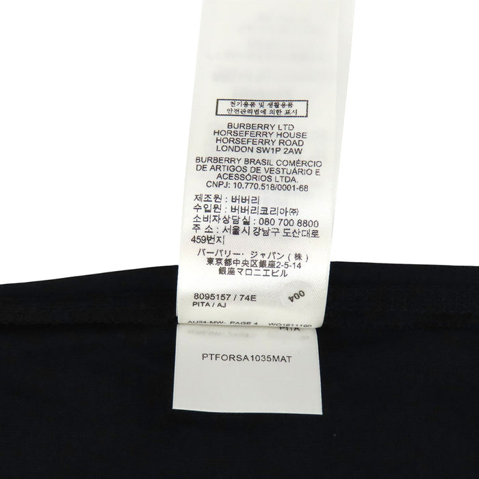 BURBERRY 
ロゴ ホース プリント コットン 2024年製 クルーネック 
EKD ロングスリーブ Tシャツ