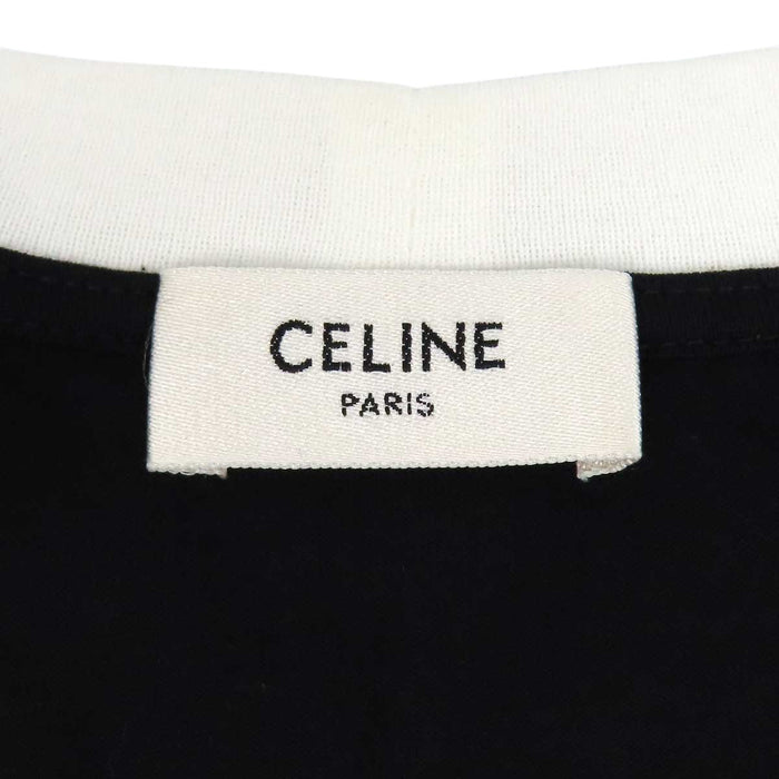 CELINE 
ロゴ コットン クルーネック 
トリオンフ レギュラー Tシャツ