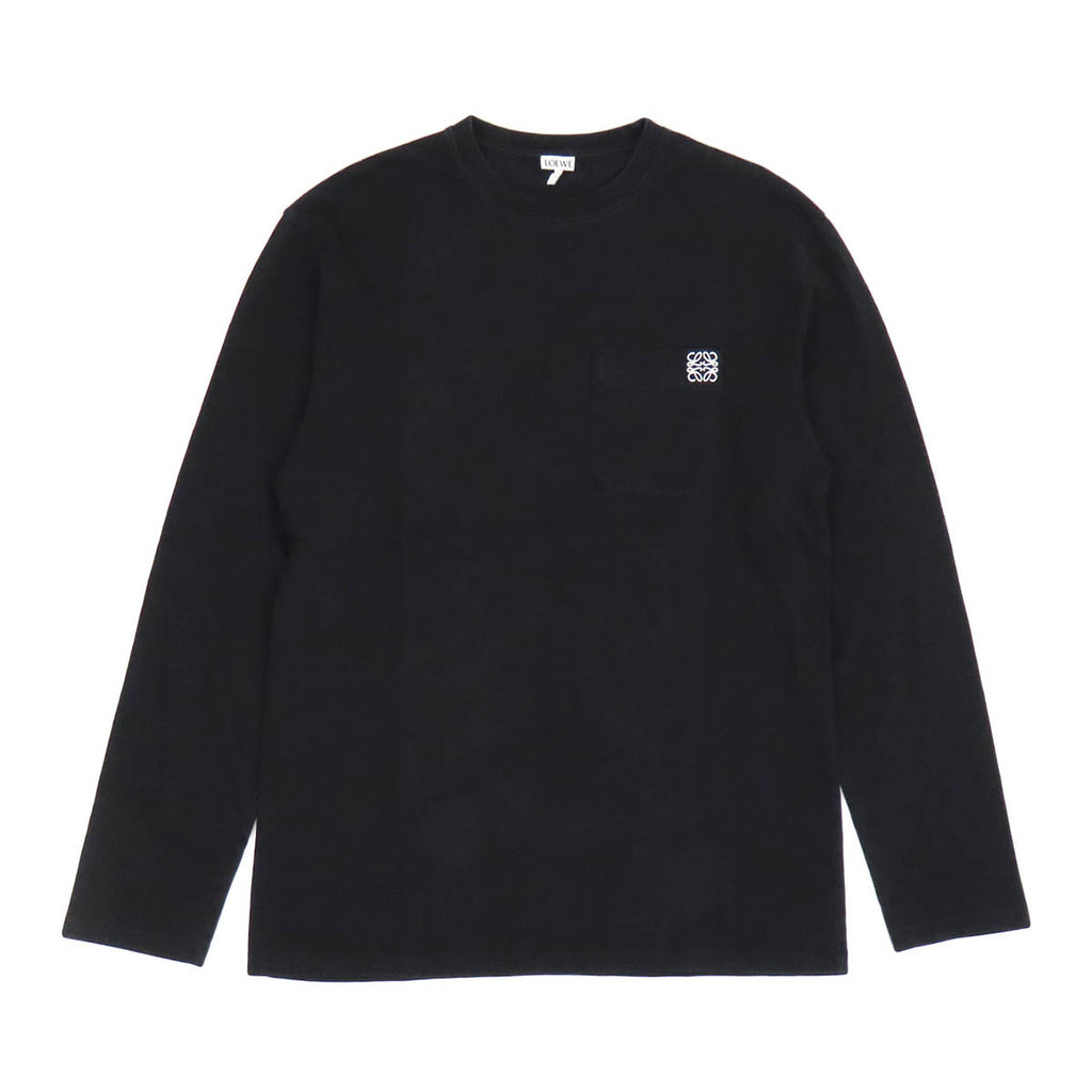 LOEWE ロエベ アナグラム 刺繍 ロングスリーブ Tシャツ ホワイト XS