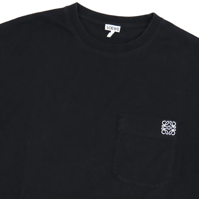 LOEWE 
刺繍 クルーネック コットン 
アナグラム ロングスリーブ Tシャツ