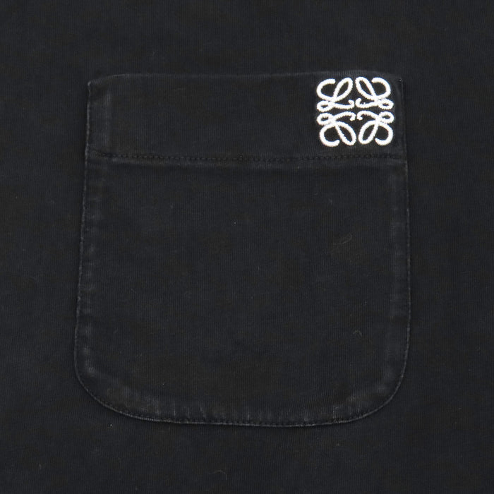 LOEWE 
刺繍 クルーネック コットン 
アナグラム ロングスリーブ Tシャツ