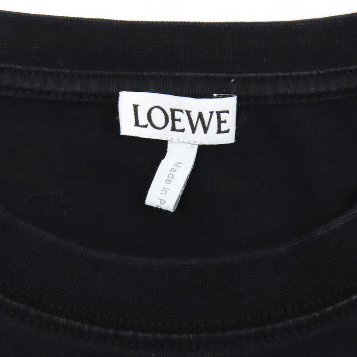 LOEWE 
刺繍 クルーネック コットン 
アナグラム ロングスリーブ Tシャツ