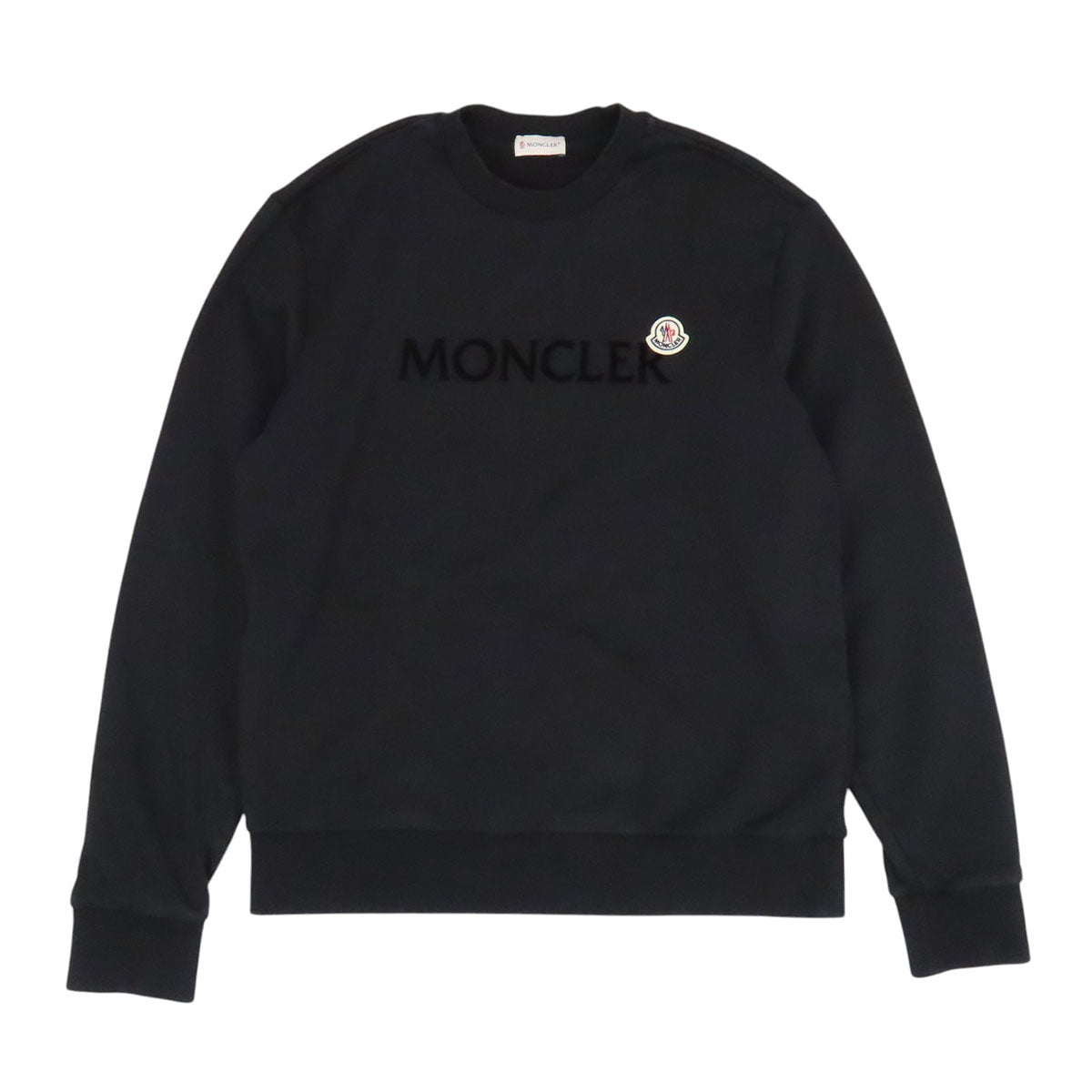 MONCLER ワッペン コットン 2025年製 MAGLIA GIROCOLLO マグリア ロゴ