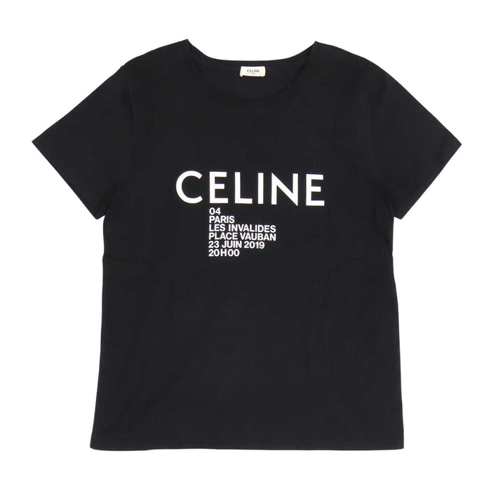 CELINE 
プリント コットン クルーネック 
クラシック ロゴ 半袖 Tシャツ