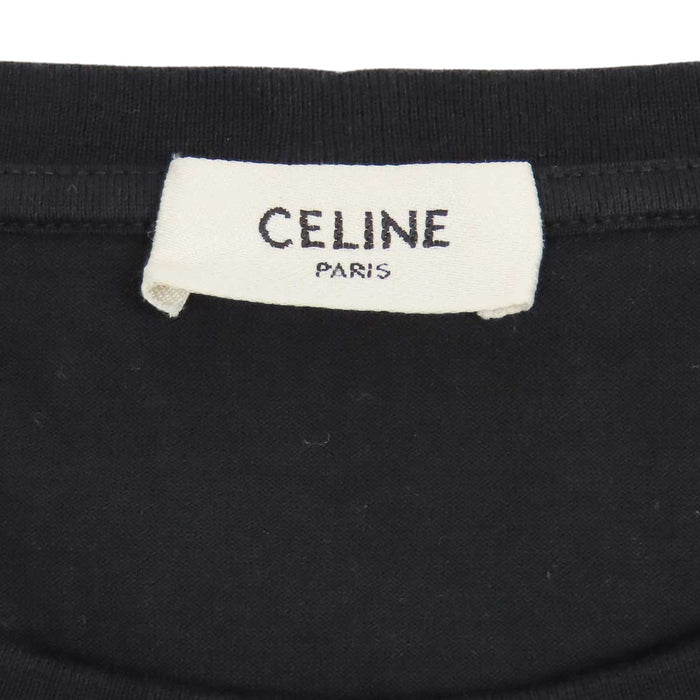 CELINE 
プリント コットン クルーネック 
クラシック ロゴ 半袖 Tシャツ
