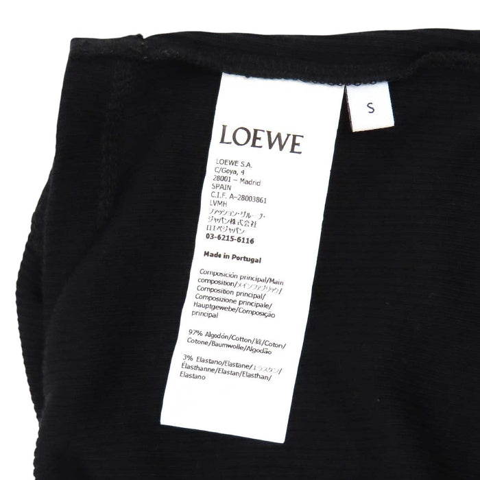 LOEWE 
リブ ロゴ コットン 刺繍 
アナグラム クロップ タンクトップ