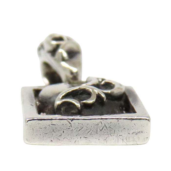 CHROME HEARTS  
CH FRAMED HEART Silver 1998 Engraving  
Framed Heart Charm Pendant Top