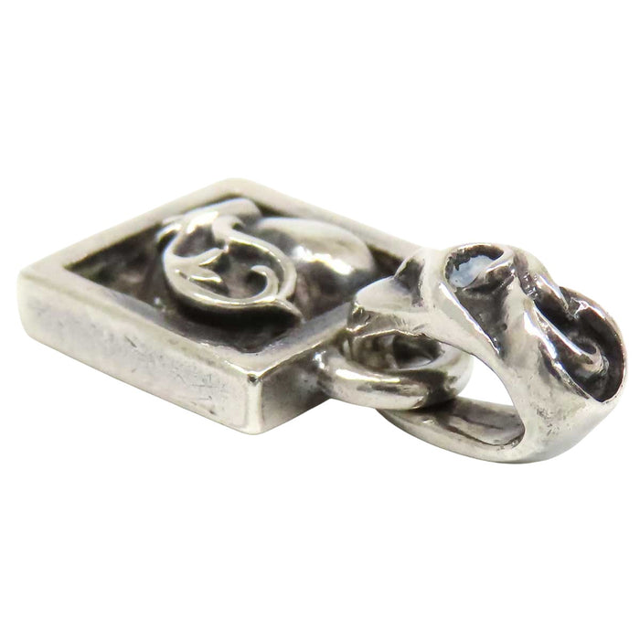 CHROME HEARTS 
CH FRAMED HEART シルバー 1998年刻印 
フレームド ハート チャーム ペンダント トップ