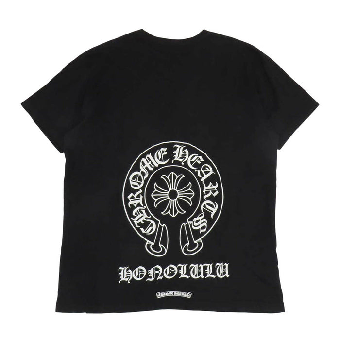CHROME HEARTS 
CH T-SHRT LTD CHプラス コットン 
ホノルル限定 バック ホースシュー プリント Tシャツ