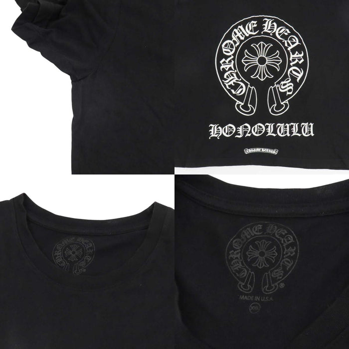 CHROME HEARTS 
CH T-SHRT LTD CHプラス コットン 
ホノルル限定 バック ホースシュー プリント Tシャツ