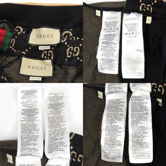 GUCCI 
総柄 サイドライン 
GG コットン ジャージー セットアップ 
ウェブストライプ