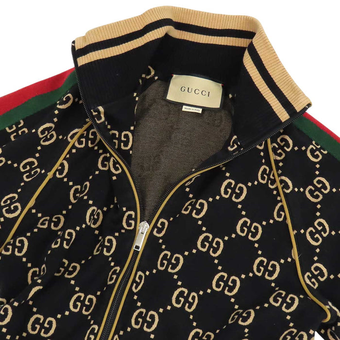 GUCCI 
総柄 サイドライン 
GG コットン ジャージー セットアップ 
ウェブストライプ