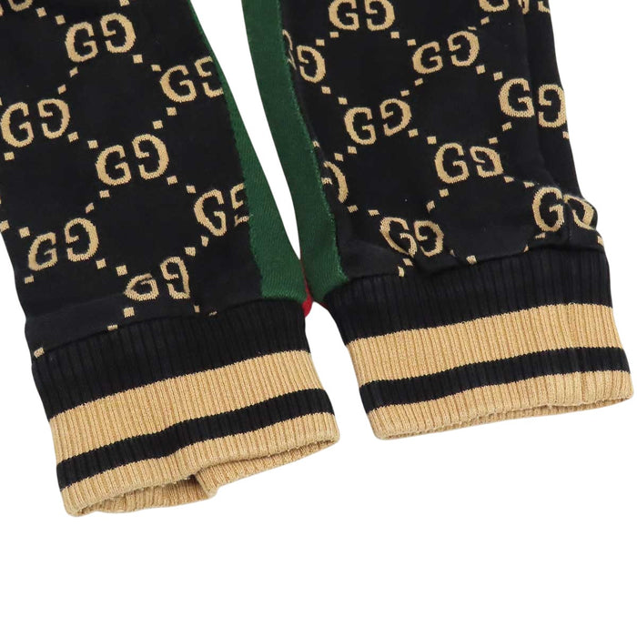 GUCCI 
総柄 サイドライン 
GG コットン ジャージー セットアップ 
ウェブストライプ