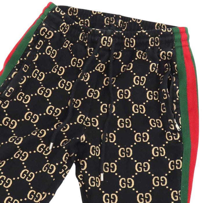 GUCCI 
総柄 サイドライン 
GG コットン ジャージー セットアップ 
ウェブストライプ