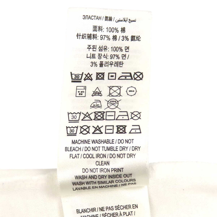BURBERRY  
T-shirt a maniche corte in cotone con scollo rotondo e stampa logo frontale