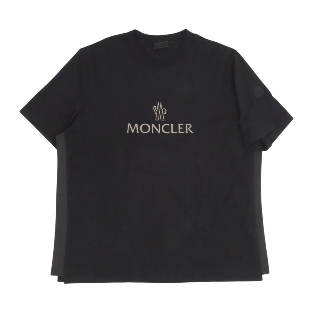 MONCLER 2024年製 SS T-SHIRT 反射ロゴ ワッペン コットン メッシュ