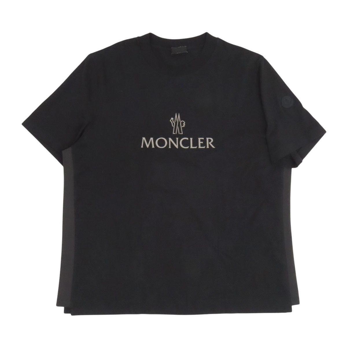 MONCLER 2024年製 SS T-SHIRT 反射ロゴ ワッペン コットン メッシュ