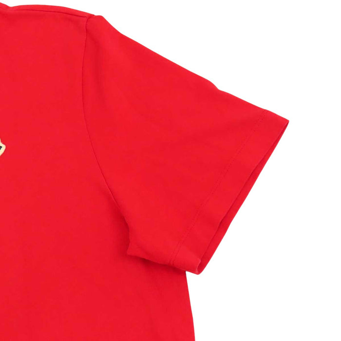 MONCLER  
T-shirt con logo SS in cotone con toppa, produzione 2024