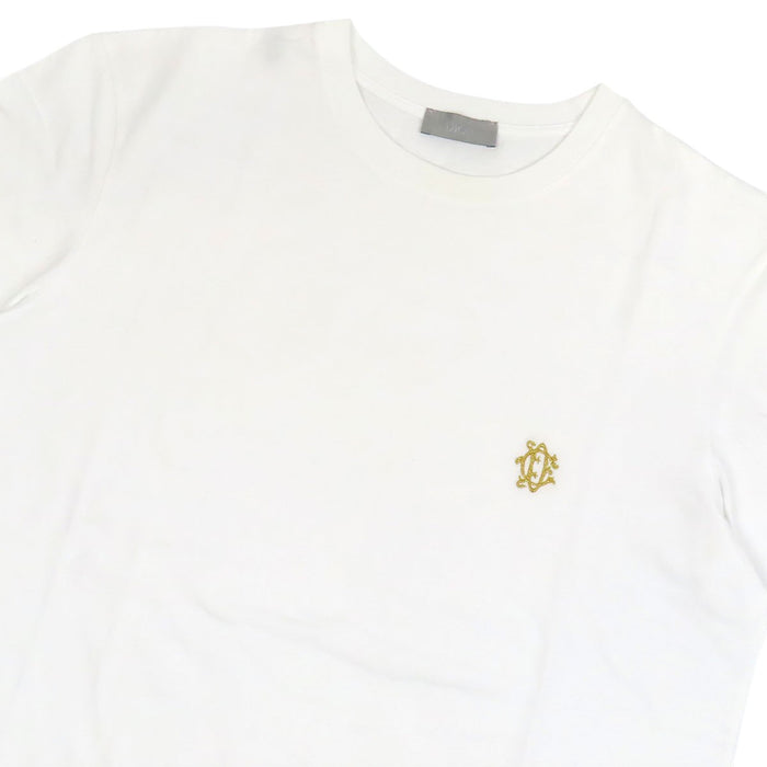 Dior 
KIM JONES Cotton Crew Neck 
Logo Embroidery T-Shirt