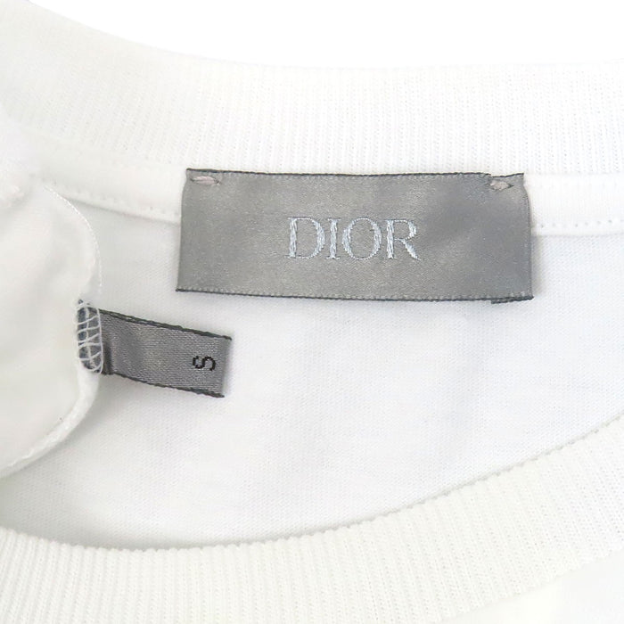 Dior 
KIM JONES Cotton Crew Neck 
Logo Embroidery T-Shirt