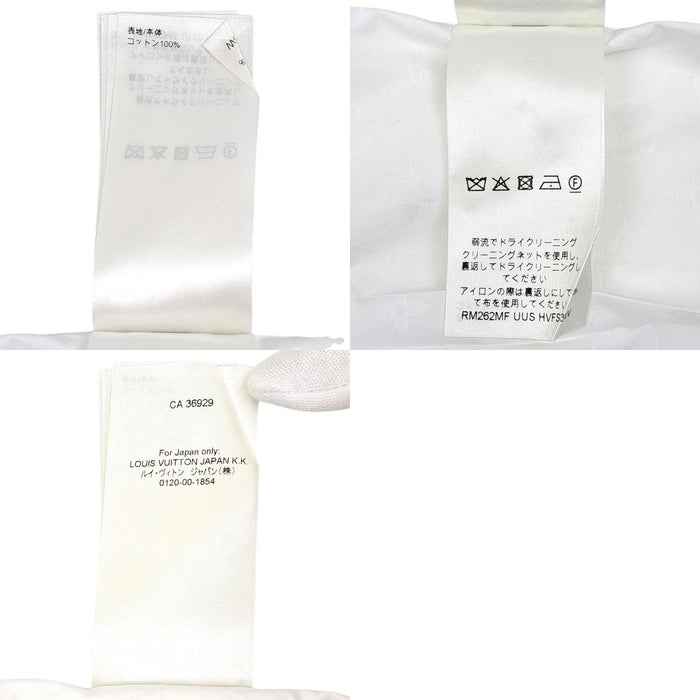 LOUIS VUITTON 
LV ロゴ 総柄 ボタンシャツ 
モノグラム ショートスリーブ コットン シャツ