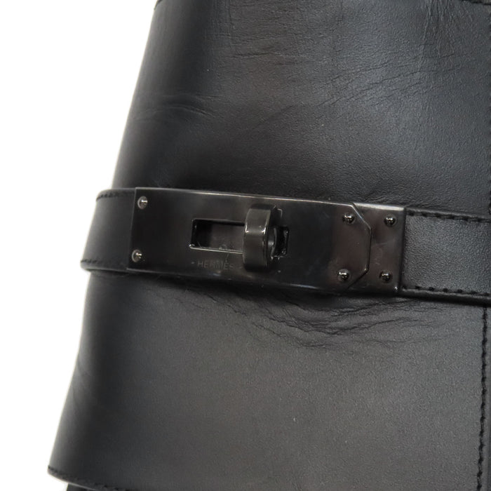 HERMES 
ケリーバックル レザー スライドサンダル 
ガブリエル サンダル