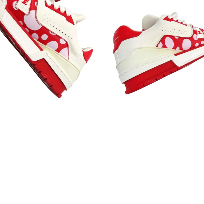 LOUIS VUITTON  
Yayoi Kusama YK Logo Leather  
Yayoi Kusama Collaboration LV Trainer Line Sneakers