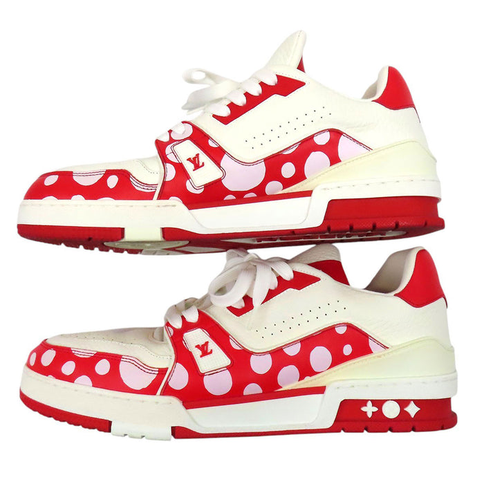 LOUIS VUITTON 
Yayoi Kusama YK ロゴ レザー 
草間 彌生 コラボ LV トレイナー ライン スニーカー