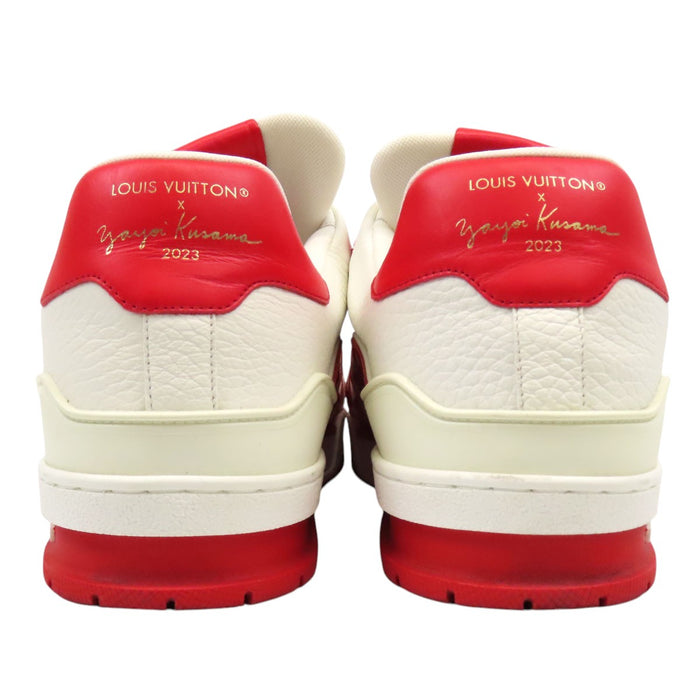 LOUIS VUITTON  
Yayoi Kusama YK Logo Leather  
Yayoi Kusama Collaboration LV Trainer Line Sneakers