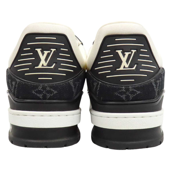 LOUIS VUITTON 
ロゴ デニム ローカット レザー レースアップ 2025年製 
LV トレイナー ライン スニーカー 
モノグラム