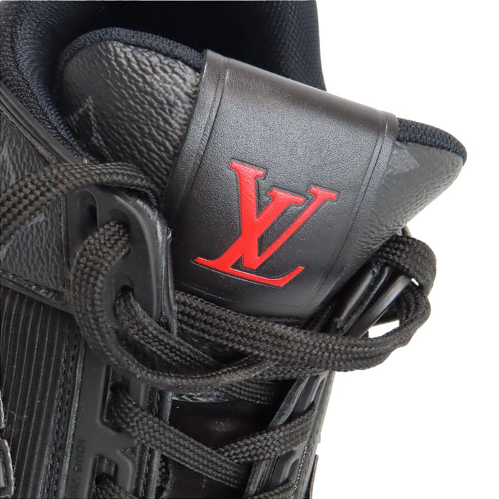 LOUIS VUITTON 
レザー レースアップ 
LV トレイナー ライン スニーカー 
モノグラムエクリプス