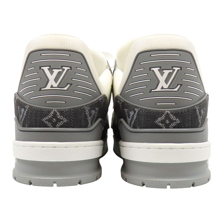 LOUIS VUITTON 
ローカット レザー レースアップ 
LV トレイナー ライン スニーカー 
モノグラムデニム