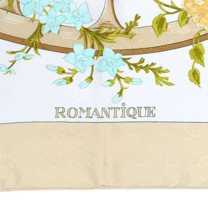 HERMES 
シルク 大判 フラワー 
カレ 90 ROMANTIQUE ロマンティック スカーフ