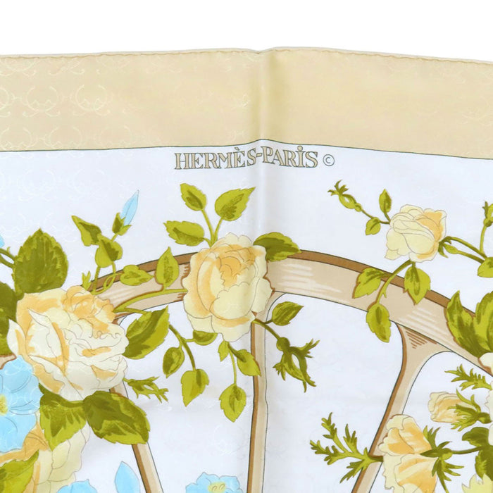 HERMES 
シルク 大判 フラワー 
カレ 90 ROMANTIQUE ロマンティック スカーフ