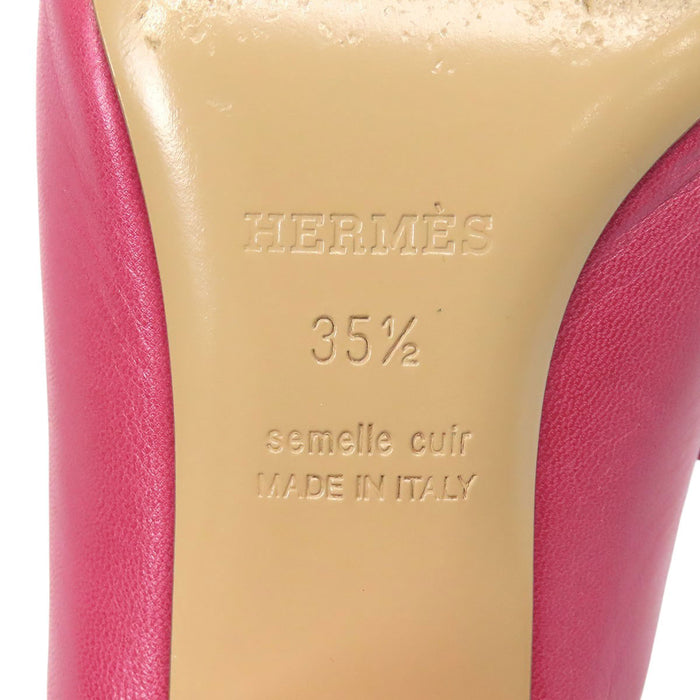 HERMES 
H アッシュ レザー ロゴ シルバーカラー金具 
チュイルリー フリンジ ミュール