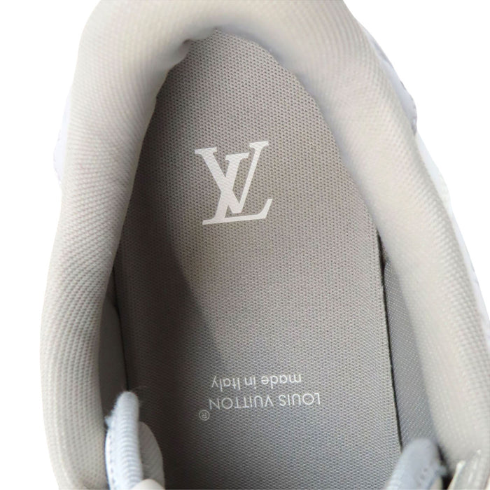 LOUIS VUITTON 
LV ロゴ 刺繍 レザー 2024年製 レースアップ 
リヴォリ ライン モノグラム スニーカー 
モノグラム