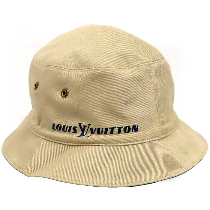 LOUIS VUITTON 
LV ロゴ リバーシブル 総柄 
シャポー モノグラム デニム バケットハット