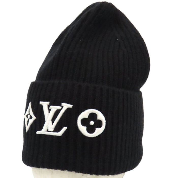 LOUIS VUITTON 
刺繍 ウール 
ビーニー LV ヘッドライン
