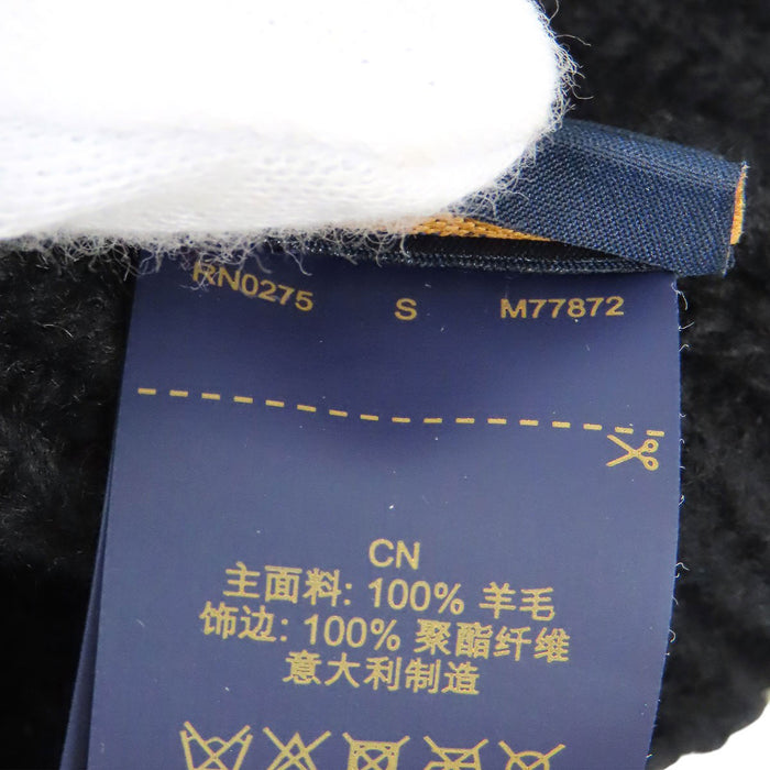 LOUIS VUITTON 
刺繍 ウール 
ビーニー LV ヘッドライン