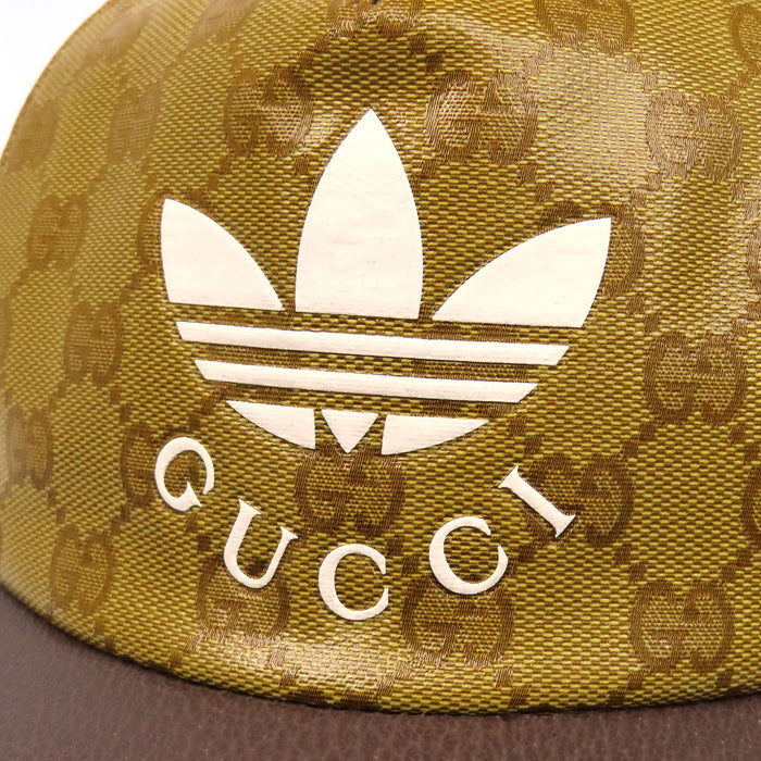 GUCCI 
アディダス ロゴ GGクリスタル ナイロン コットン レザー 
adidas コラボ GG キャンバス キャップ