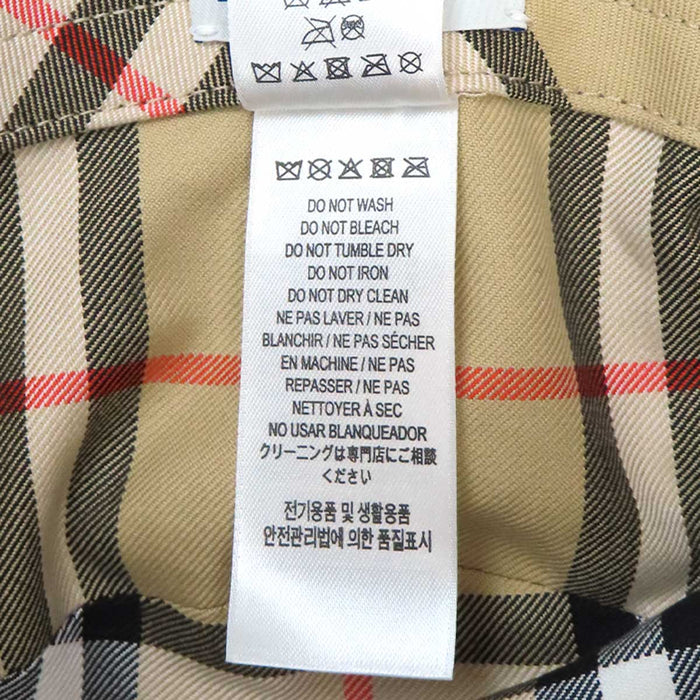 BURBERRY 
コットン 
チェック柄 バケットハット