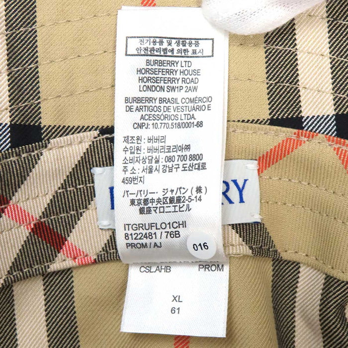 BURBERRY 
コットン 
チェック柄 バケットハット