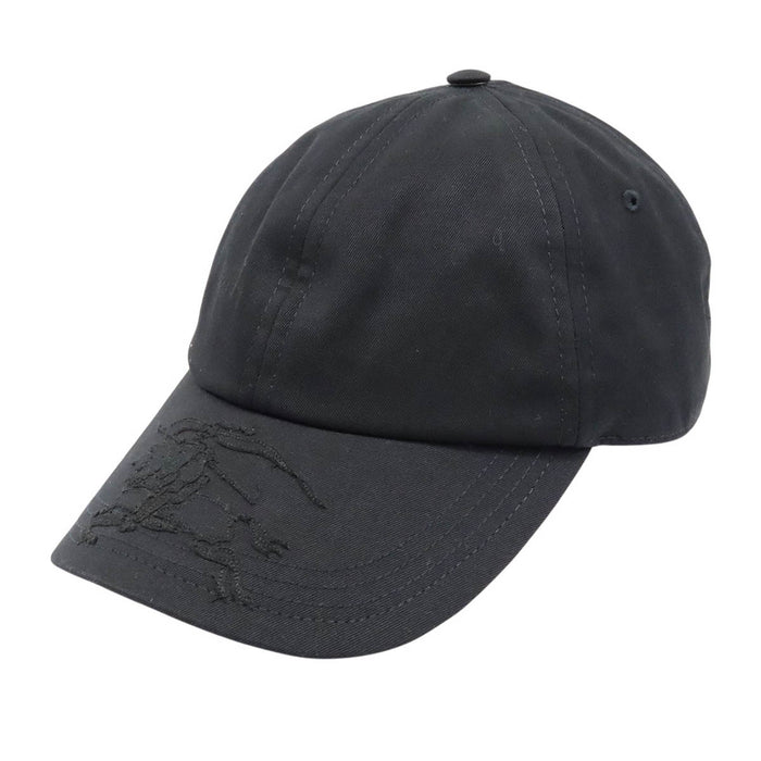 BURBERRY 
MH EKD APPLIQUE BSB 馬上騎士 裏地チェック 
アップリケ キャップ