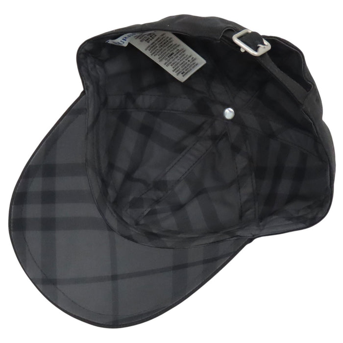 BURBERRY 
MH EKD APPLIQUE BSB 馬上騎士 裏地チェック 
アップリケ キャップ
