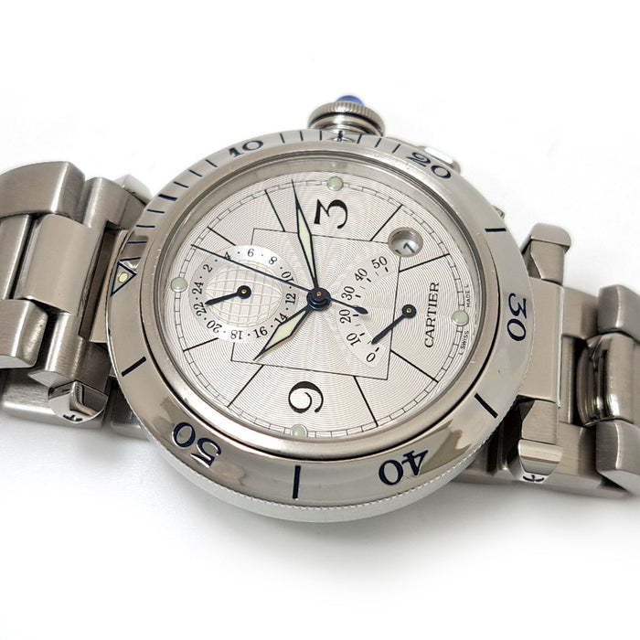 CARTIER 
パシャ GMT パワーリザーブ