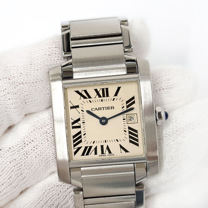 CARTIER 
タンク フランセーズ MM 
箱ギャラ付