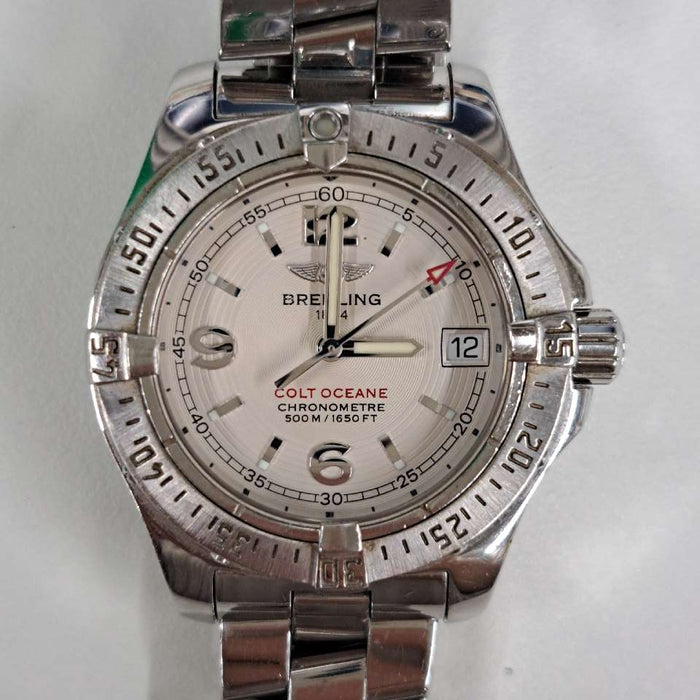 【WHOLESALES】
BREITLING 
A77380 
箱(内箱劣化)　ギャランティ　クロノメーター証