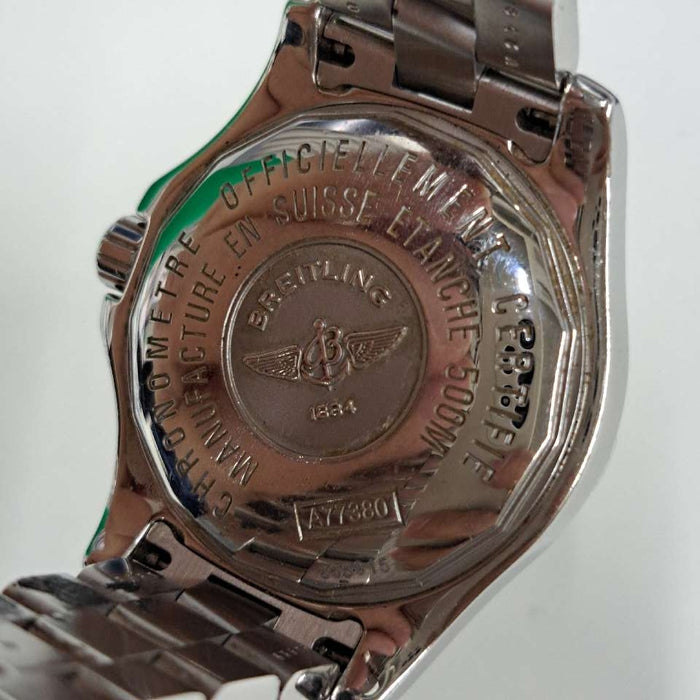 【WHOLESALES】
BREITLING 
A77380 
箱(内箱劣化)　ギャランティ　クロノメーター証